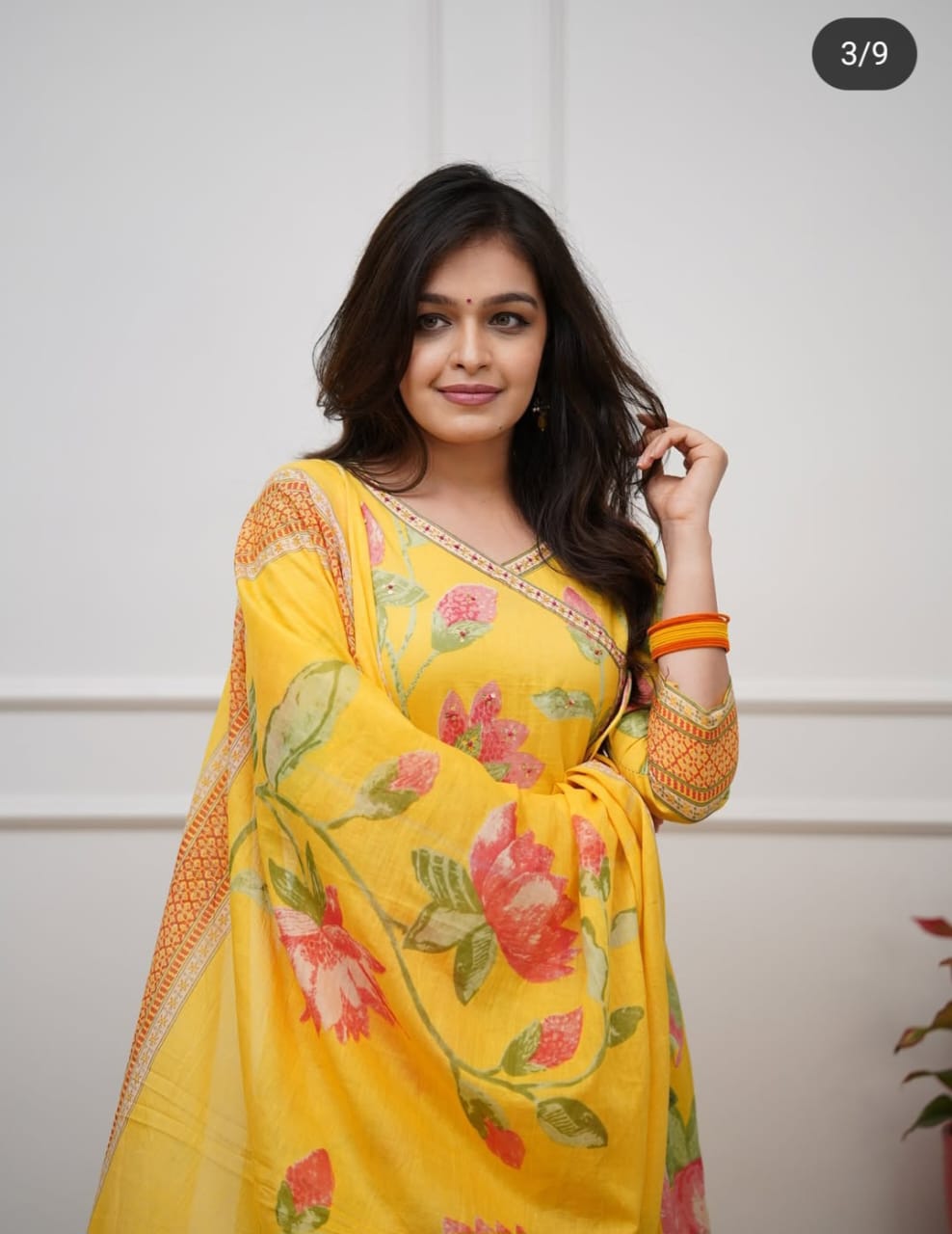 Yellow Printed Festive wear
Anarkali Kurta Set