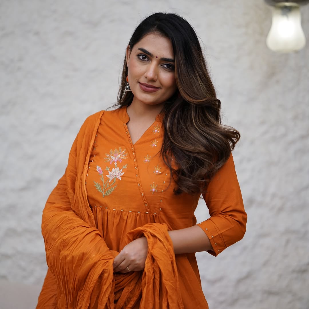 Embroidered Angrakha Style Cotton Kurta Set