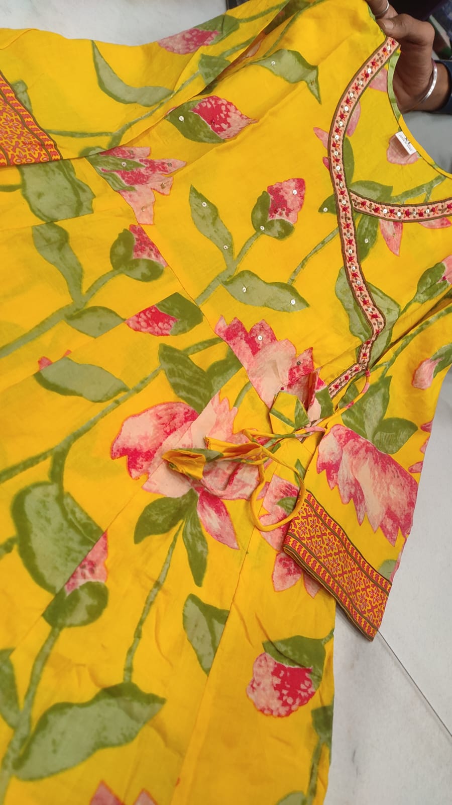 Yellow Printed Festive wear
Anarkali Kurta Set