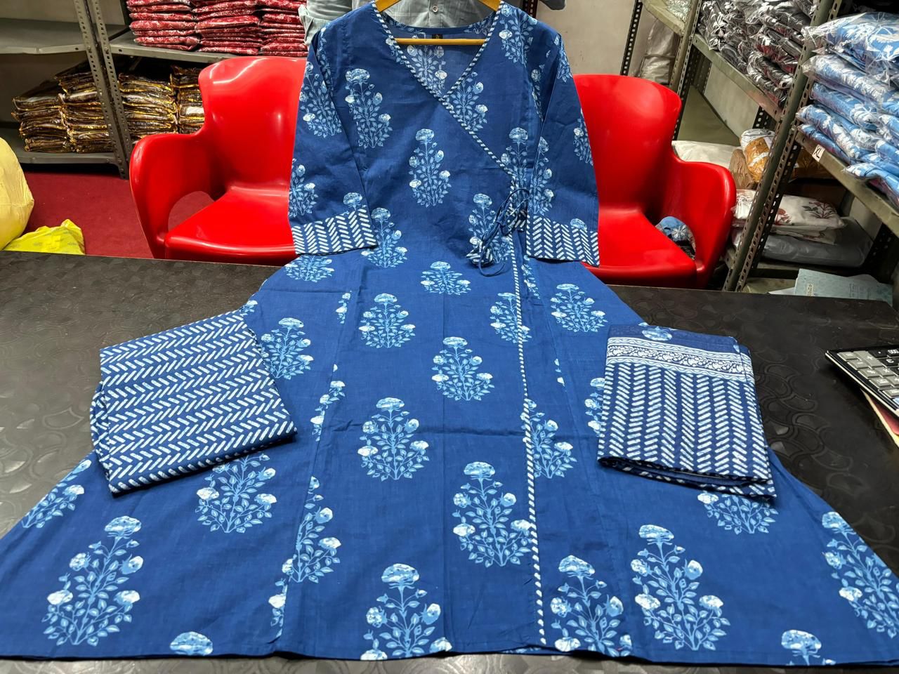 Block Printed Kurta Set with Dupatta