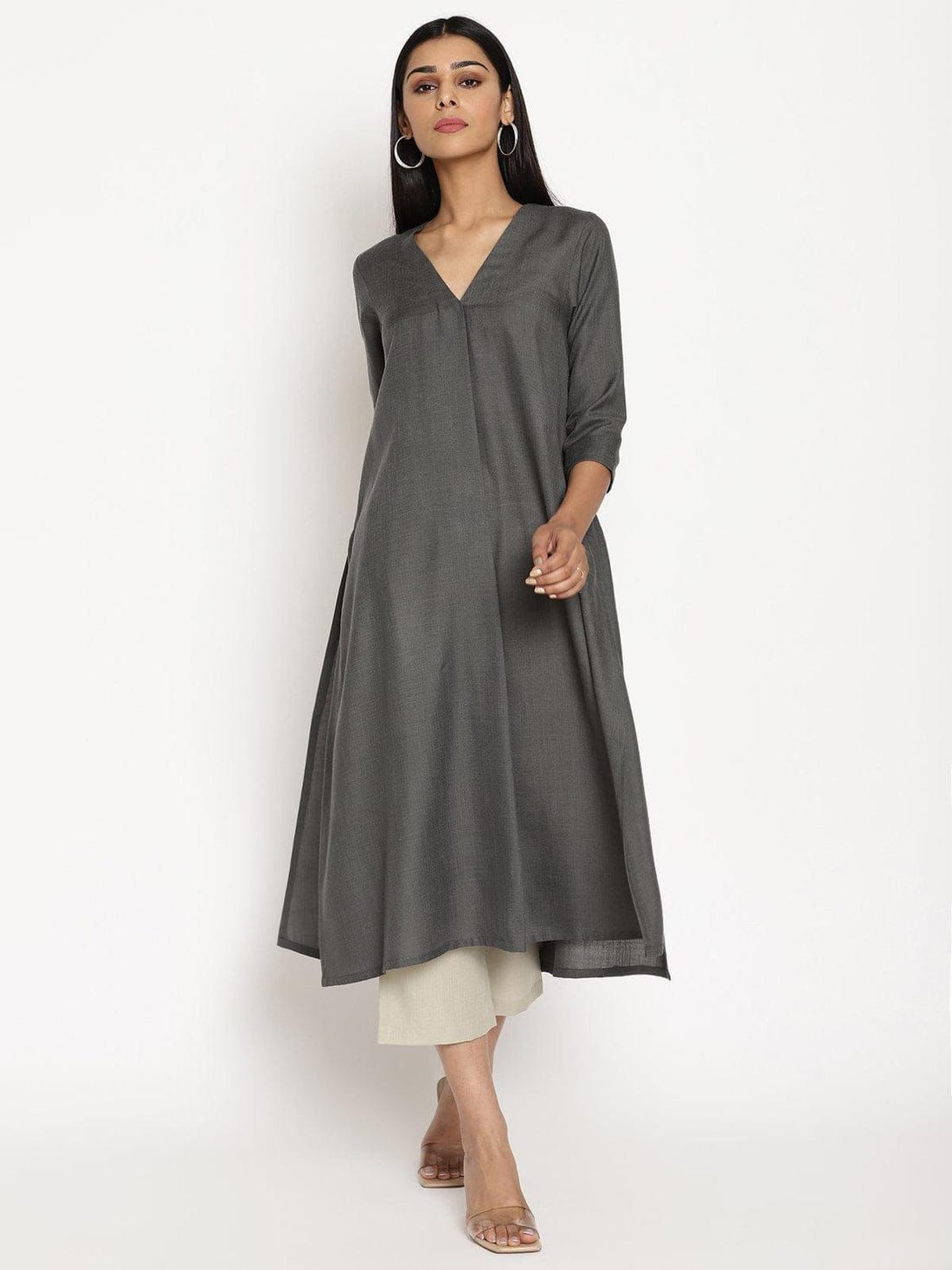 V Neck Cotton Coords Set