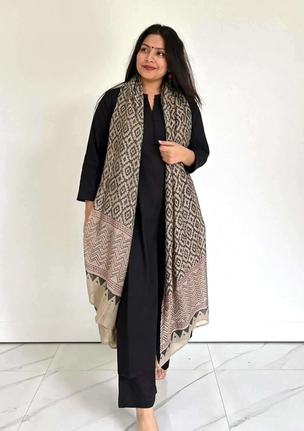 Cotton Slub Kurta Set with Dupatta