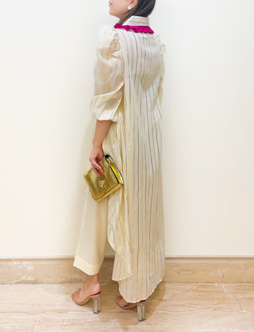 Golden Threadwork Designer Coord Set