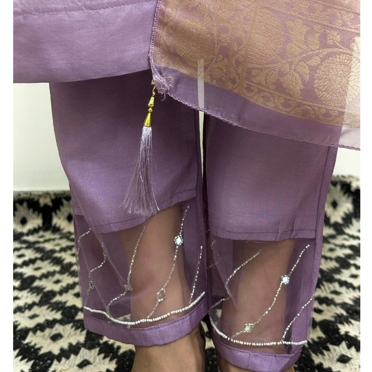 Sequin Embroidery Kurta Set