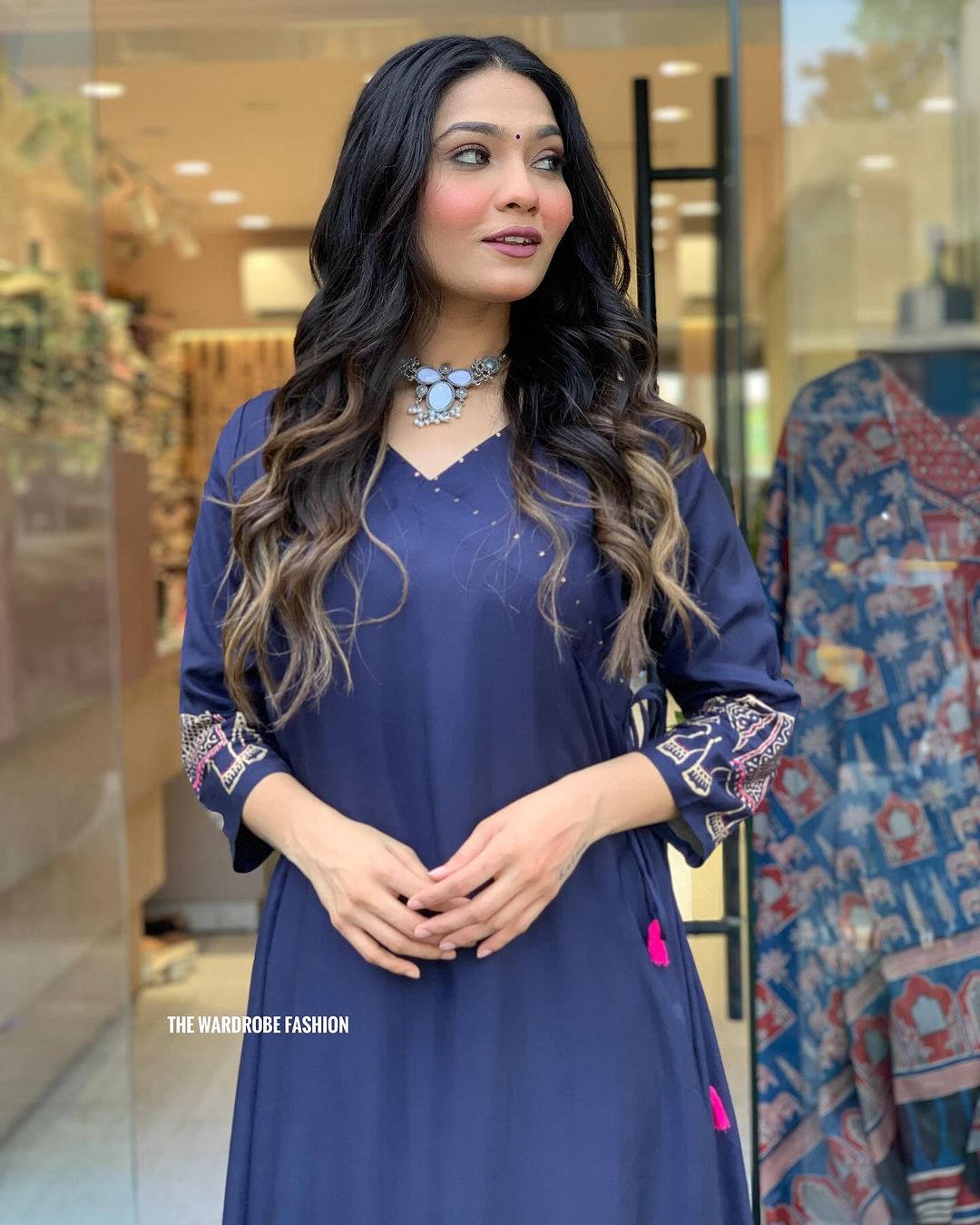 Cotton Elephant Print Kurta Set
