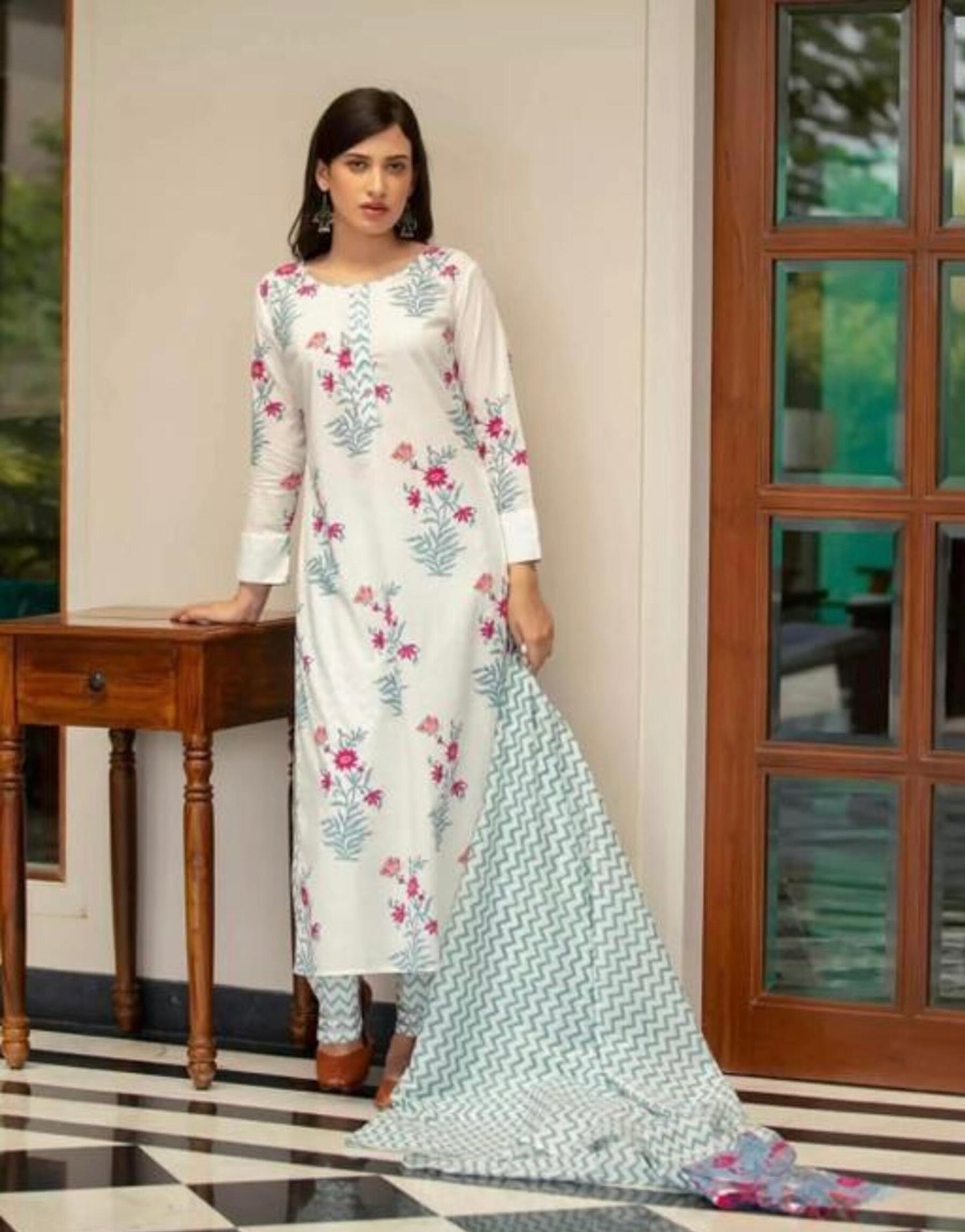 Block Printed Sara Ali Khan Kurta Set