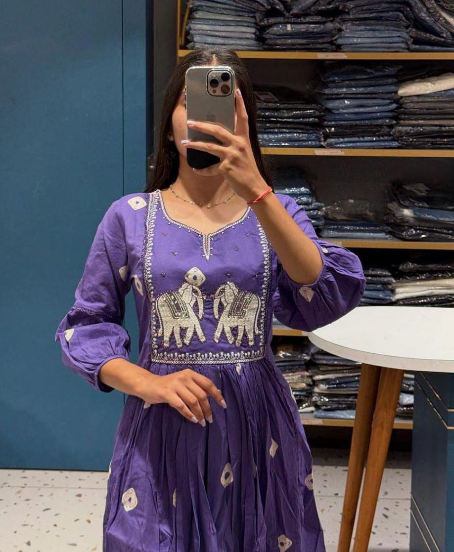 Adda Work Bandhani Print Kurta Set