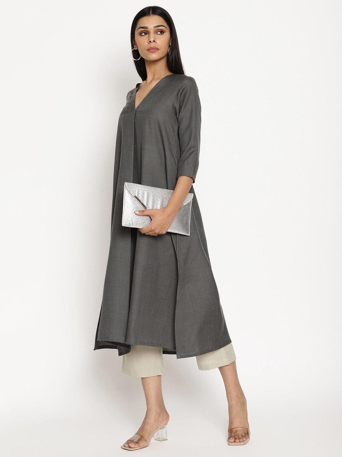 V Neck Cotton Coords Set