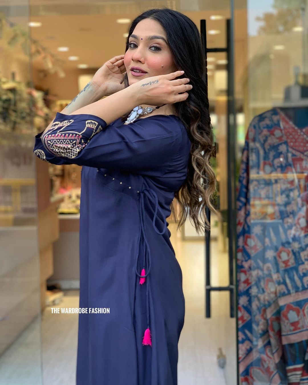 Cotton Elephant Print Kurta Set